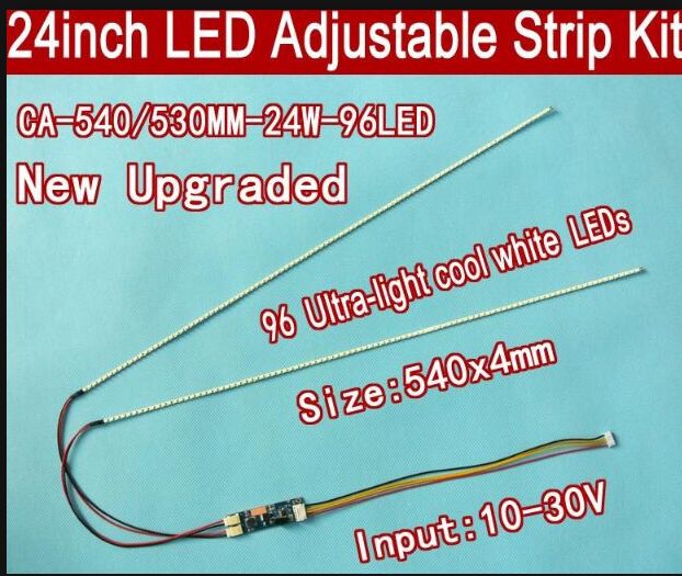 1 set = 1 TV 2LED Ʈ Ʈ  24 ġ DC 10-30V CCFL LCD ÷, 540mm LED Ʈ Ʈ ŰƮ,   